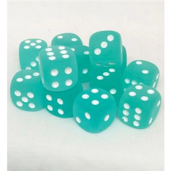 Frosted Teal white d6