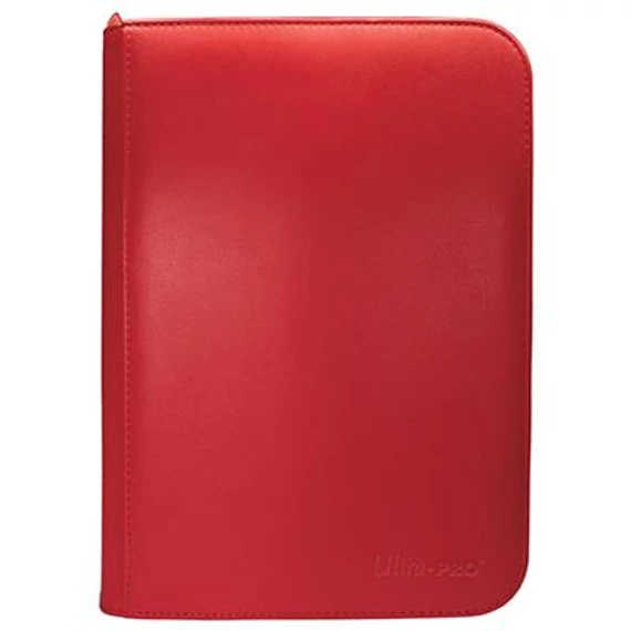 Vivid 4-Pocket Zippered PRO-Binder Red