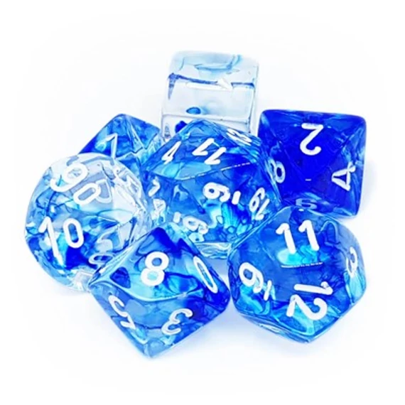 Chessex Nebula Dark Blue white