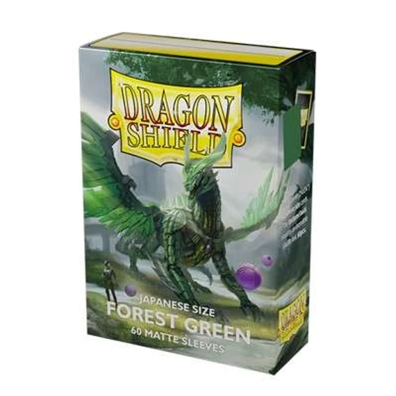 Japanese Size Matte Sleeves - Forest Green (60 Sleeves)