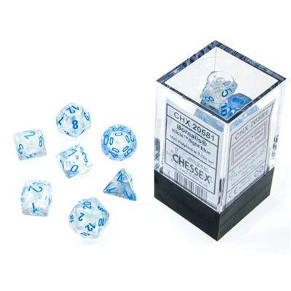 Borealis Mini-Polyhedral Icicle light blue