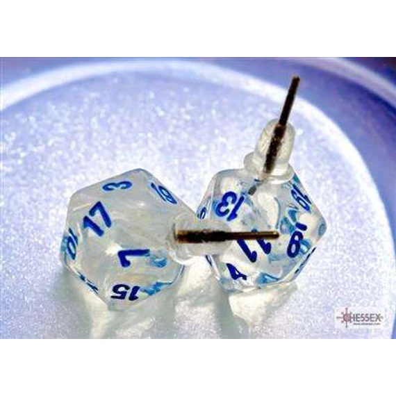 Stud Earrings Borealis Icicle Mini-Poly d20 Pair