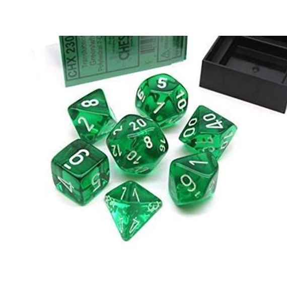 Chessex Translucent Green white