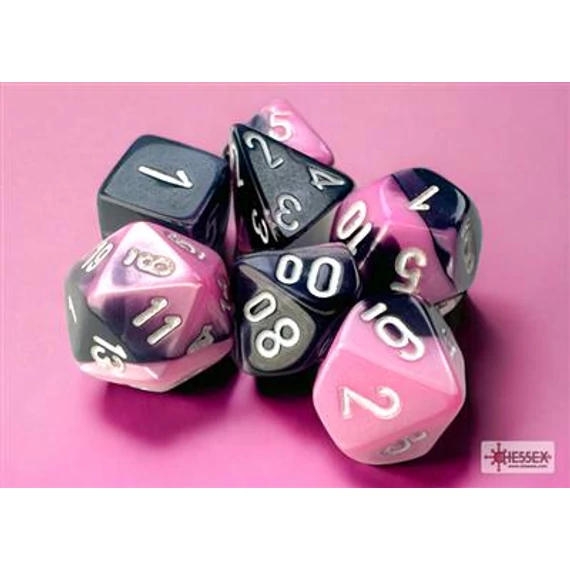 Gemini® Mini-Polyhedral Black-Pink white