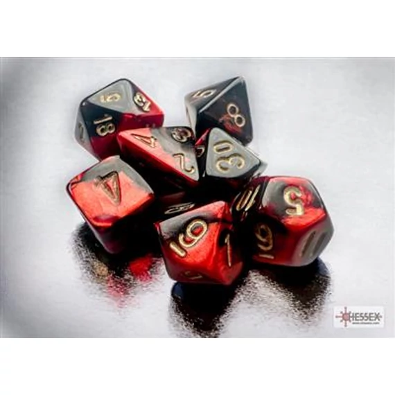Gemini® Mini-Polyhedral Black-Red gold