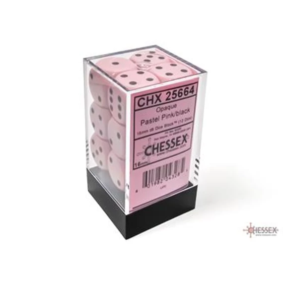 Pastel Pink black d6 szett