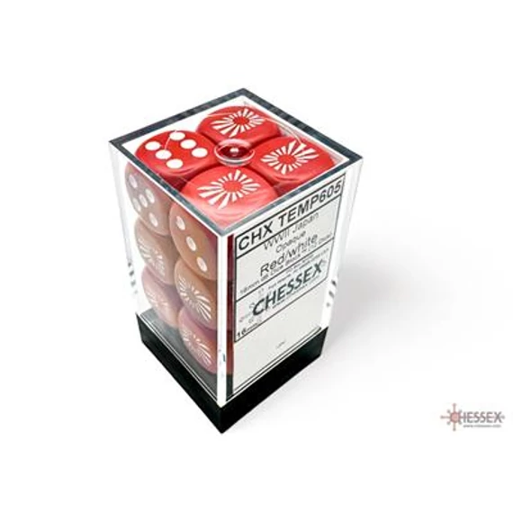 WW2 dice Japan Opaque Red white