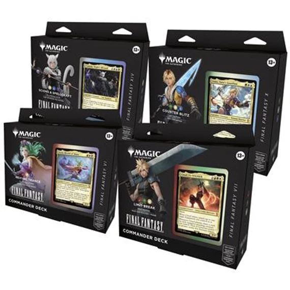 Final Fantasy Commander Deck Display (4 Decks)