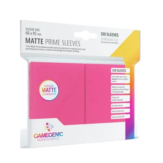 Gamegenic - Matte Prime Sleeves Pink