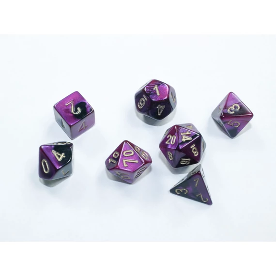 Gemini® Mini-Polyhedral Black-Purple gold