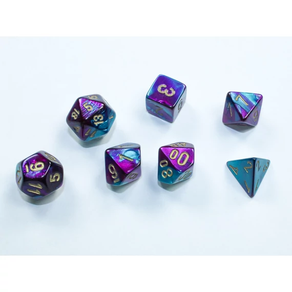 Gemini® Mini-Polyhedral Purple-Teal Gold