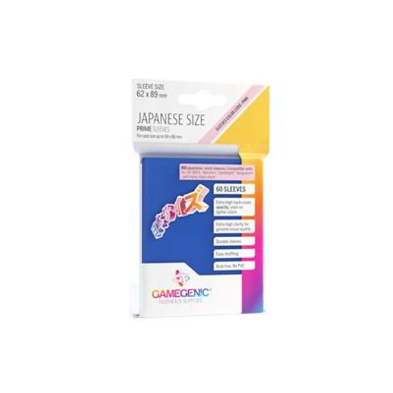 PRIME Japanese Sized Sleeves Blue (60 Sleeves)