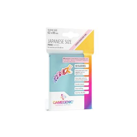 PRIME Japanese Sized Sleeves Clear (60 Sleeves)