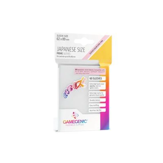 PRIME Japanese Sized Sleeves White (60 Sleeves)