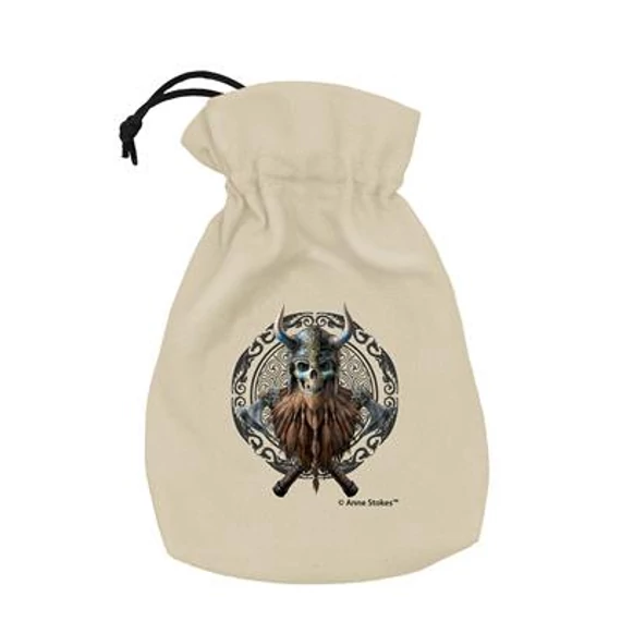 Anne Stokes Dice Pouch Viking Skull