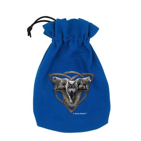 Anne Stokes Dice Pouch Wolf Trio