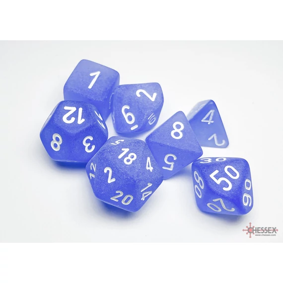Chessex Frosted Blue white