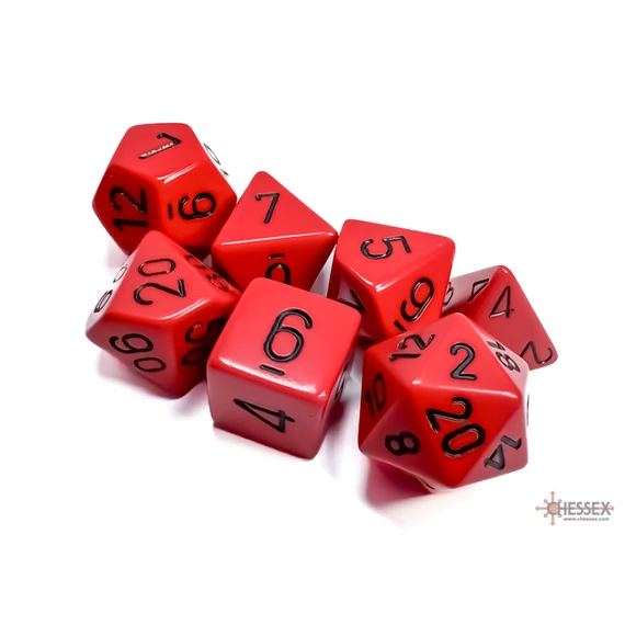 Chessex Opaque Red black
