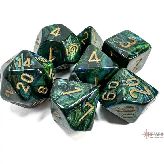 Chessex Scarab Jade gold