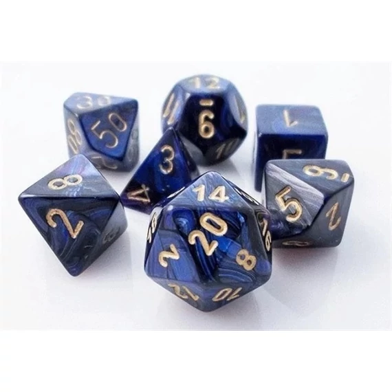 Chessex Scarab Royal Blue gold
