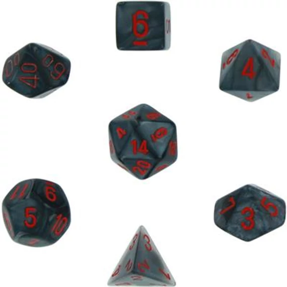 Chessex Velvet Black red
