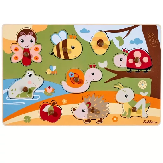 Eichhorn fogantyús puzzle - festett háttérrel