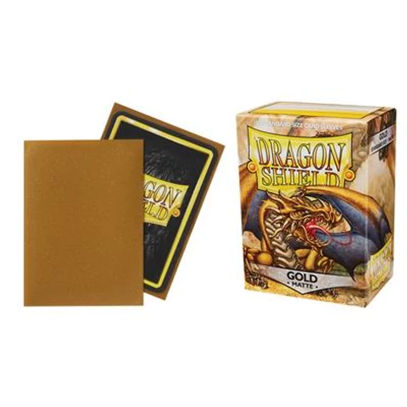 Dragon Shield Standard Sleeves - Matte Gold (100 Sleeves)