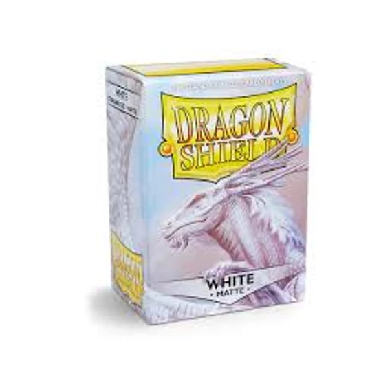 Dragon Shield Standard Sleeves - Matte White (100 Sleeves)