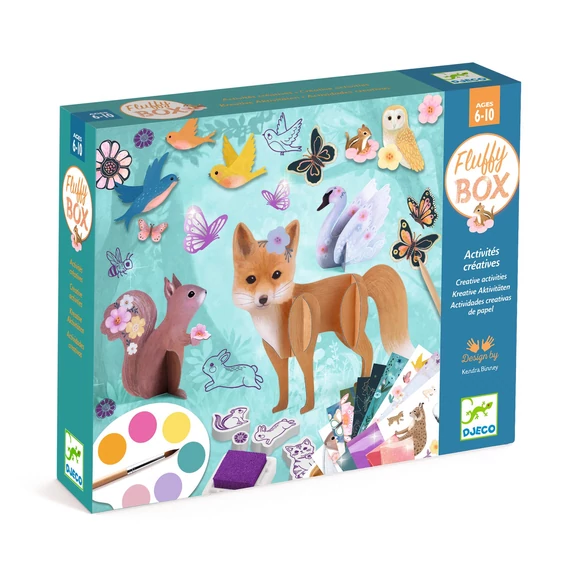 Kreatív műhely - 6 technika 1 dobozban - Bájos bolyhos - Fluffy box