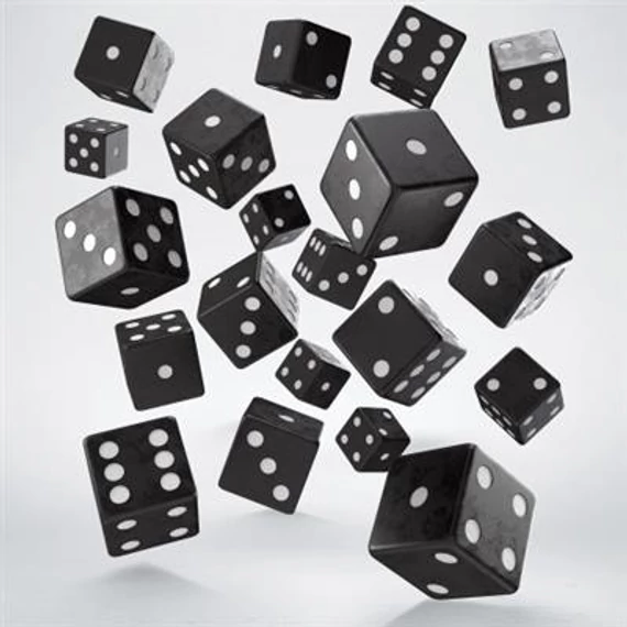 Full Pack of D6s Black&White