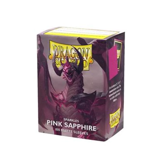 Matte Standard size - Pink Sapphire (100 Sleeves) - Sparkles